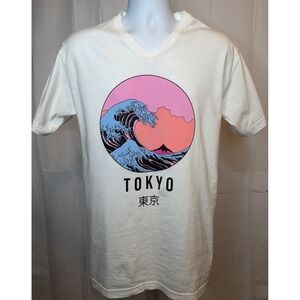 Lost Gods Tokyo Waves graphic t-shirt, Size M